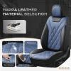 image:imageCoverado Car Seat Covers Front Covers for Cars Car Seat Cover Front Seats Automotive Seat Cover Waterproof Leather Car Seat Cushion Universal Interior Covers Seat Protectors for Most CarsBlueBlack