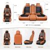 image:imageCoverado Car Seat Covers Front Covers for Cars Car Seat Cover Front Seats Automotive Seat Cover Waterproof Leather Car Seat Cushion Universal Interior Covers Seat Protectors for Most CarsBrownBlack