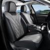 image:imageCoverado Car Seat Covers Front Covers for Cars Car Seat Cover Front Seats Automotive Seat Cover Waterproof Leather Car Seat Cushion Universal Interior Covers Seat Protectors for Most CarsGrayBlack