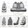 image:imageCoverado Car Seat Covers Front Covers for Cars Car Seat Cover Front Seats Automotive Seat Cover Waterproof Leather Car Seat Cushion Universal Interior Covers Seat Protectors for Most CarsLightGray