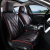 image:imageCoverado Car Seat Covers Front Covers for Cars Car Seat Cover Front Seats Automotive Seat Cover Waterproof Leather Car Seat Cushion Universal Interior Covers Seat Protectors for Most CarsBlackRedline