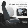image:imageCoverado Car Seat Covers Front Covers for Cars Car Seat Cover Front Seats Automotive Seat Cover Waterproof Leather Car Seat Cushion Universal Interior Covers Seat Protectors for Most CarsGrayBlack