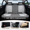 image:imageCoverado Car Seat Covers Front Covers for Cars Car Seat Cover Front Seats Automotive Seat Cover Waterproof Leather Car Seat Cushion Universal Interior Covers Seat Protectors for Most CarsLightGray