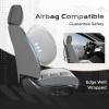 image:imageCoverado Car Seat Covers Front Covers for Cars Car Seat Cover Front Seats Automotive Seat Cover Waterproof Leather Car Seat Cushion Universal Interior Covers Seat Protectors for Most CarsLightGray
