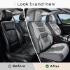 image:imageCoverado Car Seat Covers Front Covers for Cars Car Seat Cover Front Seats Automotive Seat Cover Waterproof Leather Car Seat Cushion Universal Interior Covers Seat Protectors for Most CarsLightGray