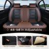 image:imageCoverado Car Seat Covers Front Covers for Cars Car Seat Cover Front Seats Automotive Seat Cover Waterproof Leather Car Seat Cushion Universal Interior Covers Seat Protectors for Most CarsCoffeeBlack