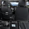 image:imageCoverado Car Seat Covers Front Seats Nappa Leather Seat Covers Waterproof Car Seat Protectors Universal Fit for Most Cars SUV TrucksBlackBlack