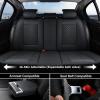image:imageCoverado Car Seat Covers Front Seats Nappa Leather Seat Covers Waterproof Car Seat Protectors Universal Fit for Most Cars SUV TrucksBlackBlack