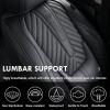 image:imageCoverado Car Seat Covers Front Seats Nappa Leather Seat Covers Waterproof Car Seat Protectors Universal Fit for Most Cars SUV TrucksBlackBlack