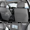 image:imageCoverado Car Seat Covers Front Seats Nappa Leather Seat Covers Waterproof Car Seat Protectors Universal Fit for Most Cars SUV TrucksBlackGray Pro