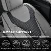 image:imageCoverado Car Seat Covers Front Seats Nappa Leather Seat Covers Waterproof Car Seat Protectors Universal Fit for Most Cars SUV TrucksBlackGray Pro