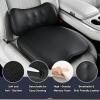 image:imageCoverado Memory Foam Car Seat Cushion and Lumbar Support Pillow for Driving Seat Ergonomic Design Soft and Breathable PU Leather High Density Memory Foam for Neck amp Lower Back Pain Relie