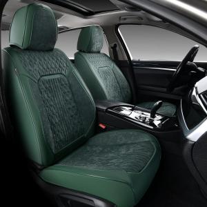 image:imageCoverado Car Seat Covers Front Covers for Cars Car Seat Cover Front Seats Automotive Seat Cover Waterproof Leather Car Seat Cushion Universal Interior Covers Seat Protectors for Most CarsGreen