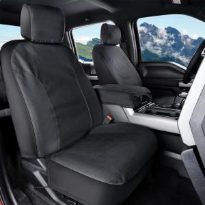 image:imageCoverado Front Seat Covers Waterproof Canvas Seat Protector for Car Seat Cushions for Kids amp Dogs Seat Covers Compatible with 20152026 Ford F150 amp 20172026 Ford F250 F350 F450Yellow 2PCSBlack