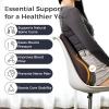 image:imageCoverado Car Headrest Pillow Ergonomic Memory Foam Car Neck Pillow for Driving Seat with Adjustable Strap Soft PU Leather Breathable Removable Cover Neck Support for Neck Pain ReliefCoffee