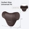 image:imageCoverado Car Headrest Pillow Ergonomic Memory Foam Car Neck Pillow for Driving Seat with Adjustable Strap Soft PU Leather Breathable Removable Cover Neck Support for Neck Pain ReliefCoffee