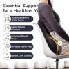 image:imageCoverado Car Headrest Pillow Ergonomic Memory Foam Car Neck Pillow for Driving Seat with Adjustable Strap Soft PU Leather Breathable Removable Cover Neck Support for Neck Pain ReliefBlackgray