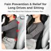 image:imageCoverado Car Headrest Pillow Ergonomic Memory Foam Car Neck Pillow for Driving Seat with Adjustable Strap Soft PU Leather Breathable Removable Cover Neck Support for Neck Pain ReliefBlacknew