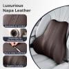 image:imageCoverado Car Headrest Pillow Ergonomic Memory Foam Car Neck Pillow for Driving Seat with Adjustable Strap Soft PU Leather Breathable Removable Cover Neck Support for Neck Pain ReliefCoffee