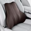 image:imageCoverado Car Headrest Pillow Ergonomic Memory Foam Car Neck Pillow for Driving Seat with Adjustable Strap Soft PU Leather Breathable Removable Cover Neck Support for Neck Pain ReliefCoffee