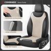 image:imageCoverado Car Seat Covers Full Set Leather Seat Covers for Cars Waterproof Car Seat Protectors Front and Back Seat Covers Car Seat Cushions Universal Fit for Most Sedans SUV Trucks Black amp BeigeBlackBeige