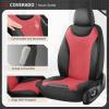 image:imageCoverado Car Seat Covers Full Set Leather Seat Covers for Cars Waterproof Car Seat Protectors Front and Back Seat Covers Car Seat Cushions Universal Fit for Most Sedans SUV Trucks Black amp BeigeBlackRed