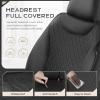 image:imageCoverado Car Seat Covers Full Set Leather Seat Covers for Cars Waterproof Car Seat Protectors Front and Back Seat Covers Car Seat Cushions Universal Fit for Most Sedans SUV Trucks Black amp BeigeBlack