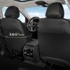 image:imageCoverado Car Seat Covers Full Set Leather Seat Covers for Cars Waterproof Car Seat Protectors Front and Back Seat Covers Car Seat Cushions Universal Fit for Most Sedans SUV Trucks Black amp BeigeBlackGray