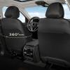 image:imageCoverado Car Seat Covers Full Set Leather Seat Covers for Cars Waterproof Car Seat Protectors Front and Back Seat Covers Car Seat Cushions Universal Fit for Most Sedans SUV Trucks Black amp BeigeBlackCoffee