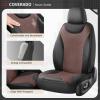 image:imageCoverado Car Seat Covers Full Set Leather Seat Covers for Cars Waterproof Car Seat Protectors Front and Back Seat Covers Car Seat Cushions Universal Fit for Most Sedans SUV Trucks Black amp BeigeBlackCoffee
