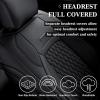 image:imageCoverado Chevy Chevrolet Silverado GMC Sierra Seat Covers Full Set Custom Fit for 20142018 1500 20152019 2500HD 3500HD Crew Double Extended Cab Truck Waterproof Leather Car Seat Covers Grayblack