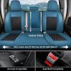 image:imageCoverado Chevy Chevrolet Silverado GMC Sierra Seat Covers Full Set Custom Fit for 20142018 1500 20152019 2500HD 3500HD Crew Double Extended Cab Truck Waterproof Leather Car Seat Covers GrayBlue