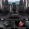 image:imageCoverado Chevy Chevrolet Silverado GMC Sierra Seat Covers Full Set Custom Fit for 20142018 1500 20152019 2500HD 3500HD Crew Double Extended Cab Truck Waterproof Leather Car Seat Covers GrayRed Line
