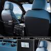 image:imageCoverado Chevy Chevrolet Silverado GMC Sierra Seat Covers Full Set Custom Fit for 20142018 1500 20152019 2500HD 3500HD Crew Double Extended Cab Truck Waterproof Leather Car Seat Covers GrayBlue