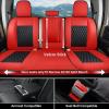image:imageCoverado Chevy Chevrolet Silverado GMC Sierra Seat Covers Full Set Custom Fit for 20142018 1500 20152019 2500HD 3500HD Crew Double Extended Cab Truck Waterproof Leather Car Seat Covers GrayRed