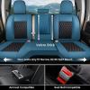 image:imageCoverado Chevy Chevrolet Silverado GMC Sierra Seat Covers Full Set Custom Fit for 20142018 1500 20152019 2500HD 3500HD Crew Double Extended Cab Truck Waterproof Leather Car Seat Covers GrayBlue