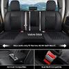 image:imageCoverado Chevy Chevrolet Silverado GMC Sierra Seat Covers Full Set Custom Fit for 20142018 1500 20152019 2500HD 3500HD Crew Double Extended Cab Truck Waterproof Leather Car Seat Covers Grayblack