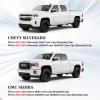 image:imageCoverado Chevy Chevrolet Silverado GMC Sierra Seat Covers Full Set Custom Fit for 20142018 1500 20152019 2500HD 3500HD Crew Double Extended Cab Truck Waterproof Leather Car Seat Covers Grayblack
