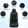 image:imageCoverado Upgraded Cooling Car Seat Cushion 8 Turbo Fans 12V24V Ventilated Cooling Seat Cover 3 Adjustable Wind Speeds Long Lasting Coolness Summer Driving Universal Fit for Car SUV Truck BlackBlack