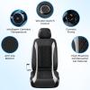 image:imageCoverado Upgraded Cooling Car Seat Cushion 8 Turbo Fans 12V24V Ventilated Cooling Seat Cover 3 Adjustable Wind Speeds Long Lasting Coolness Summer Driving Universal Fit for Car SUV Truck BlackGraya