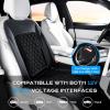image:imageCoverado Upgraded Cooling Car Seat Cushion 8 Turbo Fans 12V24V Ventilated Cooling Seat Cover 3 Adjustable Wind Speeds Long Lasting Coolness Summer Driving Universal Fit for Car SUV Truck BlackBlack