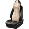 image:imageCoverado Beige Lumbar Support and Headrest Pillow for Car Integrated Design Ergonomic Memory Foam Car Back Support Car Seat Driving Soft Leather Breathable Neck Back Support for Waist Pain Relief