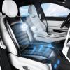 image:imageCoverado Cooling Car Seat Cover 12V24V Ventilated Driver Seat Cover with 2 Fans amp USB Ports Carbon Fiber amp Woven Mesh Fabric Cooling Seat Cushion with 3 Speed Universal Fit Most Vehicles GrayGray