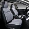 image:imageCoverado Front Seat Covers Waterproof Black Seat Covers for Cars with LeatherampVelvet Car Seat Protector Car Accessories Universal Fit for Most VehiclesBlackGrayFront