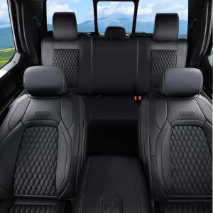 image:imageCoverado Chevy Chevrolet Silverado GMC Sierra Seat Covers Full Set Custom Fit for 20142018 1500 20152019 2500HD 3500HD Crew Double Extended Cab Truck Waterproof Leather Car Seat Covers Grayblack