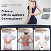 image:imageCoverado Seat Cushion and Lumbar Support Pillow for Driving Seat Neck Headrest Pillow with Adjustable Strap Soft and Breathable PU Leather High Density Memory Foam for Neck amp Lower Back Pain ReliefGraya