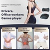image:imageCoverado Seat Cushion and Lumbar Support Pillow for Driving Seat Neck Headrest Pillow with Adjustable Strap Soft and Breathable PU Leather High Density Memory Foam for Neck amp Lower Back Pain ReliefBlacka