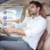 image:imageCoverado Seat Cushion and Lumbar Support Pillow for Driving Seat Neck Headrest Pillow with Adjustable Strap Soft and Breathable PU Leather High Density Memory Foam for Neck amp Lower Back Pain ReliefCoffee01