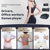 image:imageCoverado Seat Cushion and Lumbar Support Pillow for Driving Seat Neck Headrest Pillow with Adjustable Strap Soft and Breathable PU Leather High Density Memory Foam for Neck amp Lower Back Pain ReliefBlacka