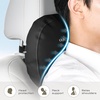 image:imageCoverado Seat Cushion and Lumbar Support Pillow for Driving Seat Neck Headrest Pillow with Adjustable Strap Soft and Breathable PU Leather High Density Memory Foam for Neck amp Lower Back Pain ReliefBlack